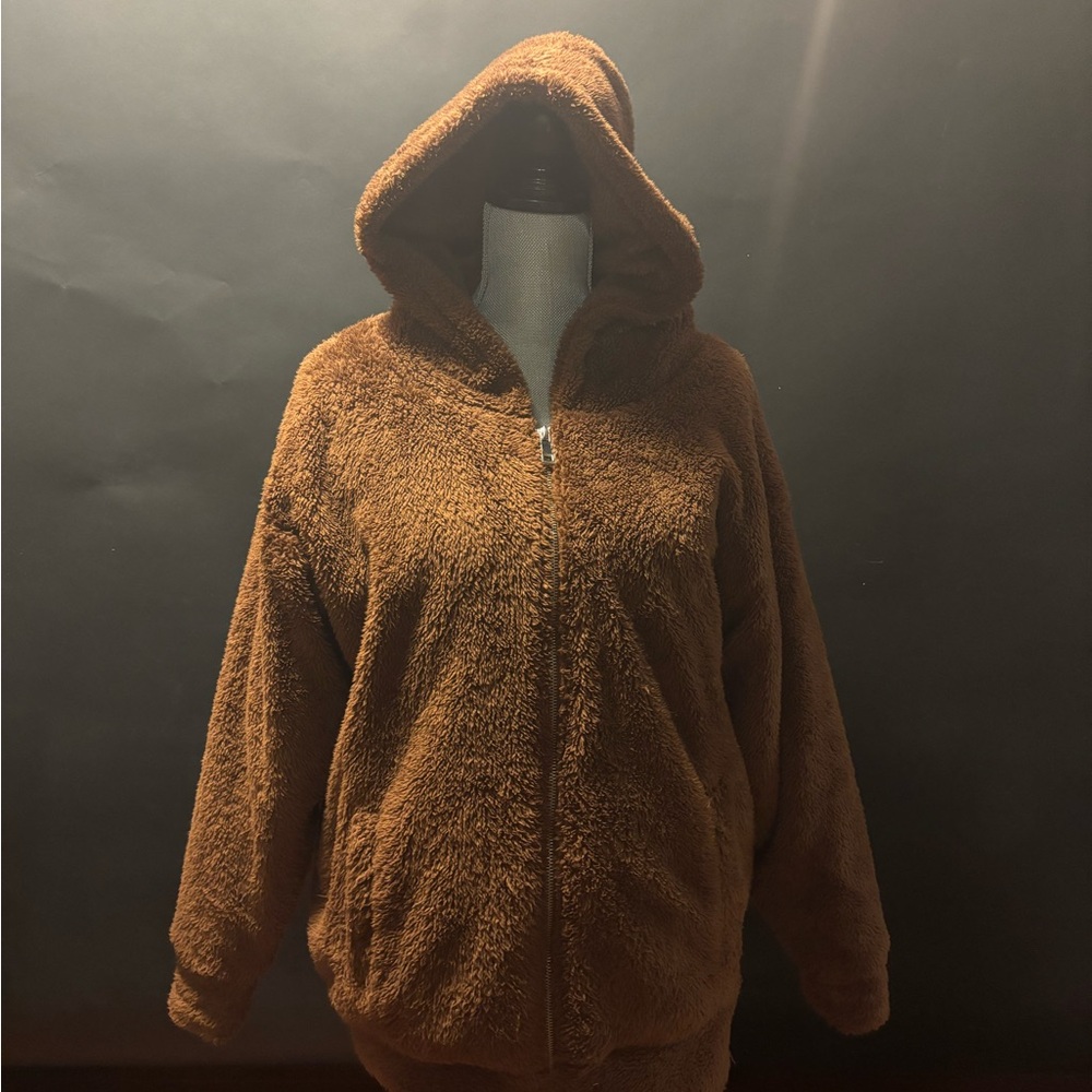 Brown Fleece Full-Zip